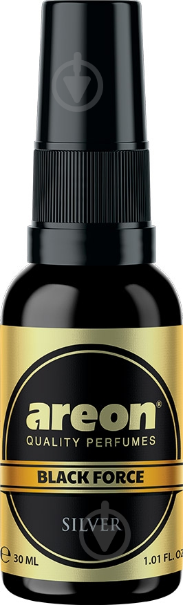 Ароматизатор спрей Areon Black Force Perfume серебро (Silver) 30 мл - фото 1