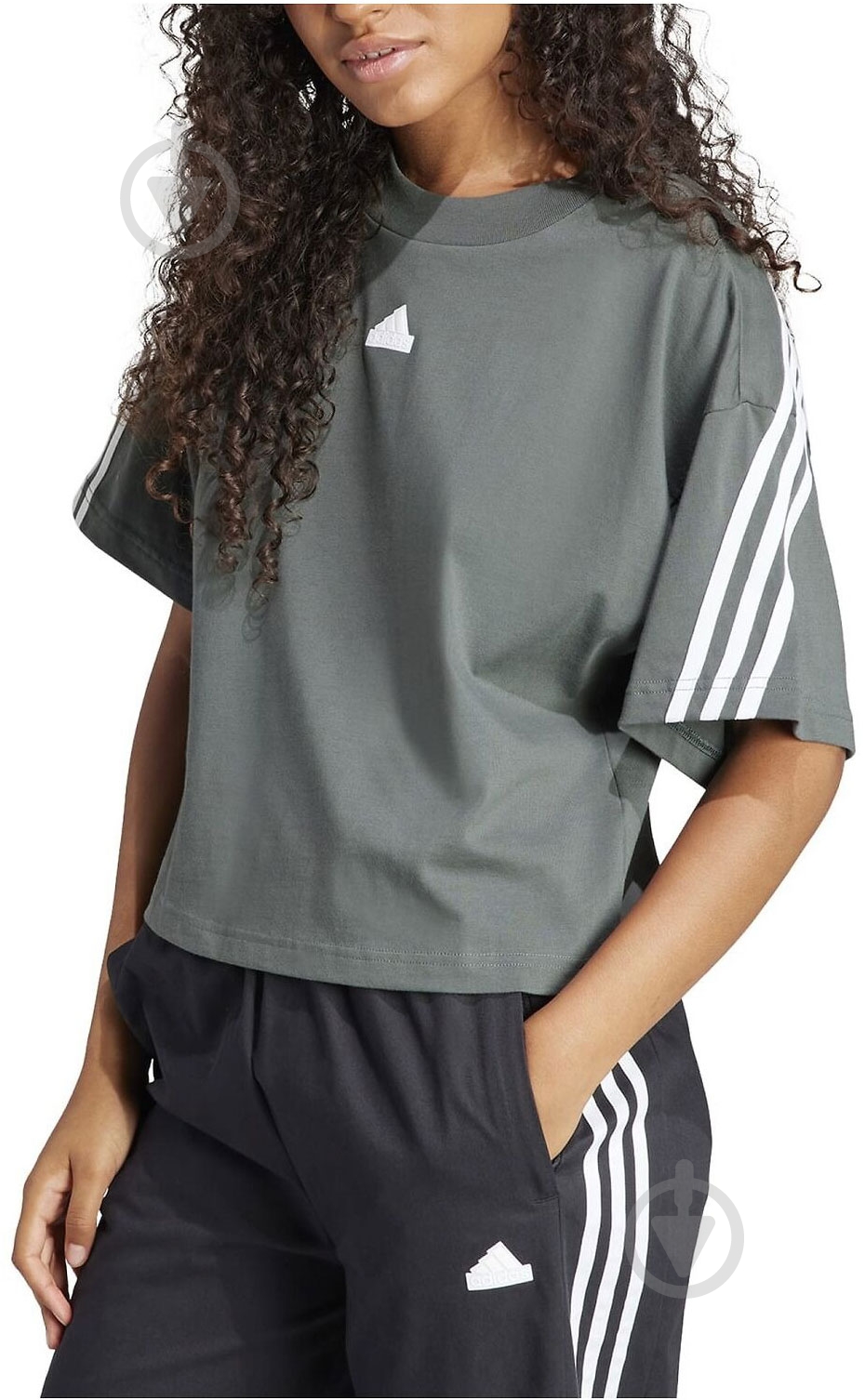 Футболка Adidas IV5267 р.XS серый - фото 1