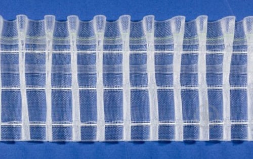 Тасьма Caruso 41448/70 прозора рівномірна 1:2,5 2 ряди петель Bandex - фото 1