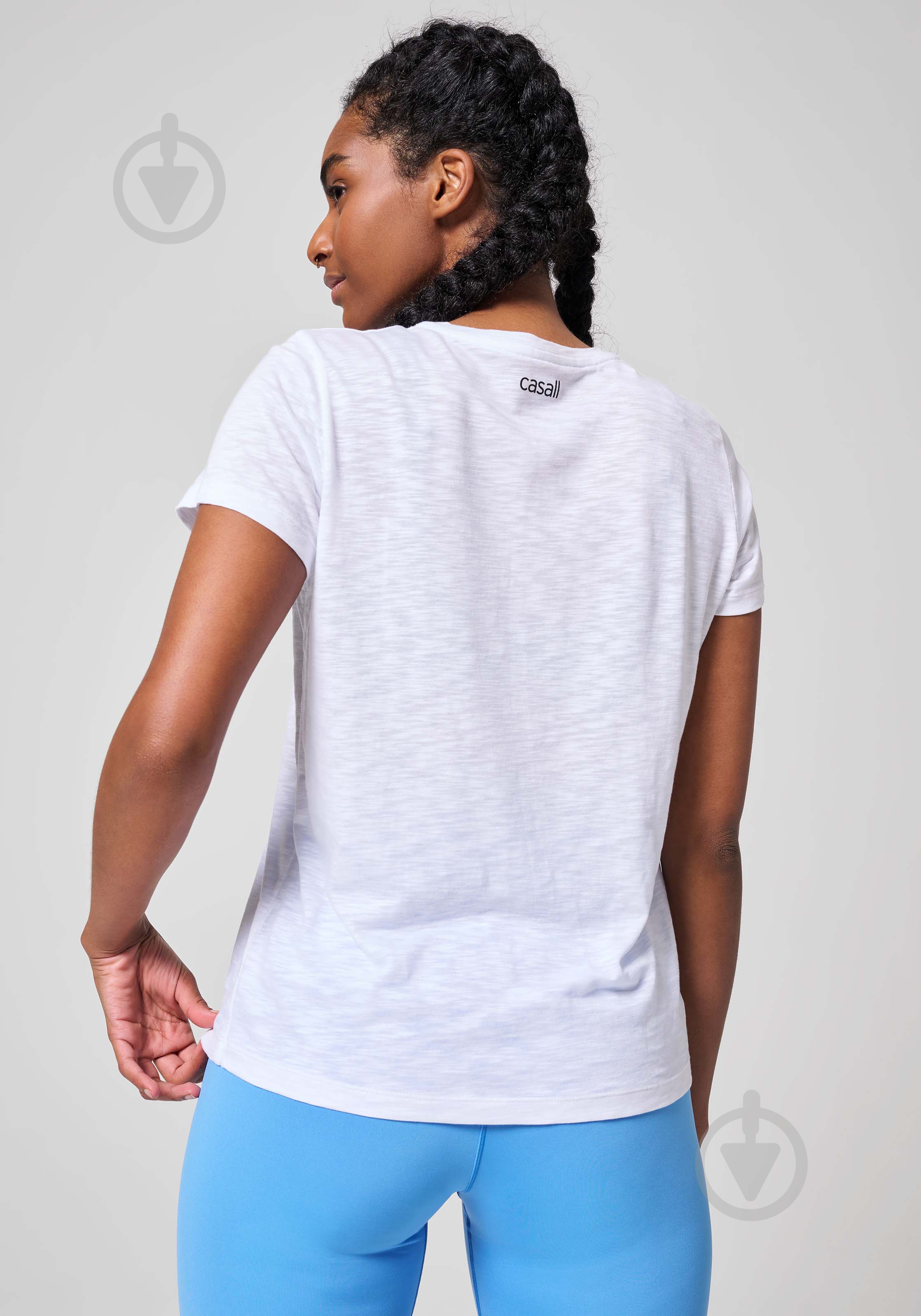 Футболка Casall SOFT TEXTURE TEE 23103-001 р.S белый - фото 2