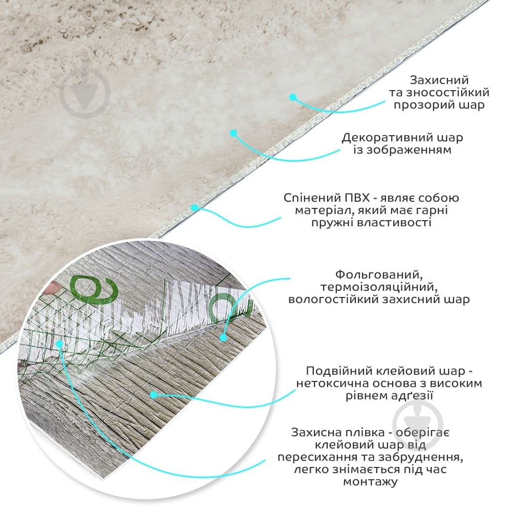 3D-панель з ПВХ самоклейна Sticker Wall мармур світло-сірий 600х3000х2 мм рулон (SW-00001283) - фото 2 3D-панель з ПВХ самоклейна Sticker Wall мармур світло-сірий 600х3000х2 мм рулон (SW-00001283) - фото 2