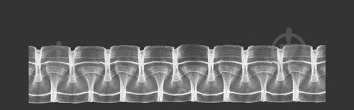 Тасьма 1.50.200.2 прозора 1:2 полувафелька 50 мм 2 ряди петель Magam - фото 1