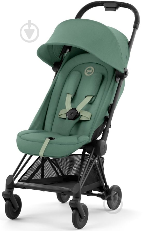 Коляска прогулочная Cybex Coya Matt Black Leaf Green (522004355) - фото 1 Коляска прогулочная Cybex Coya Matt Black Leaf Green (522004355) - фото 1
