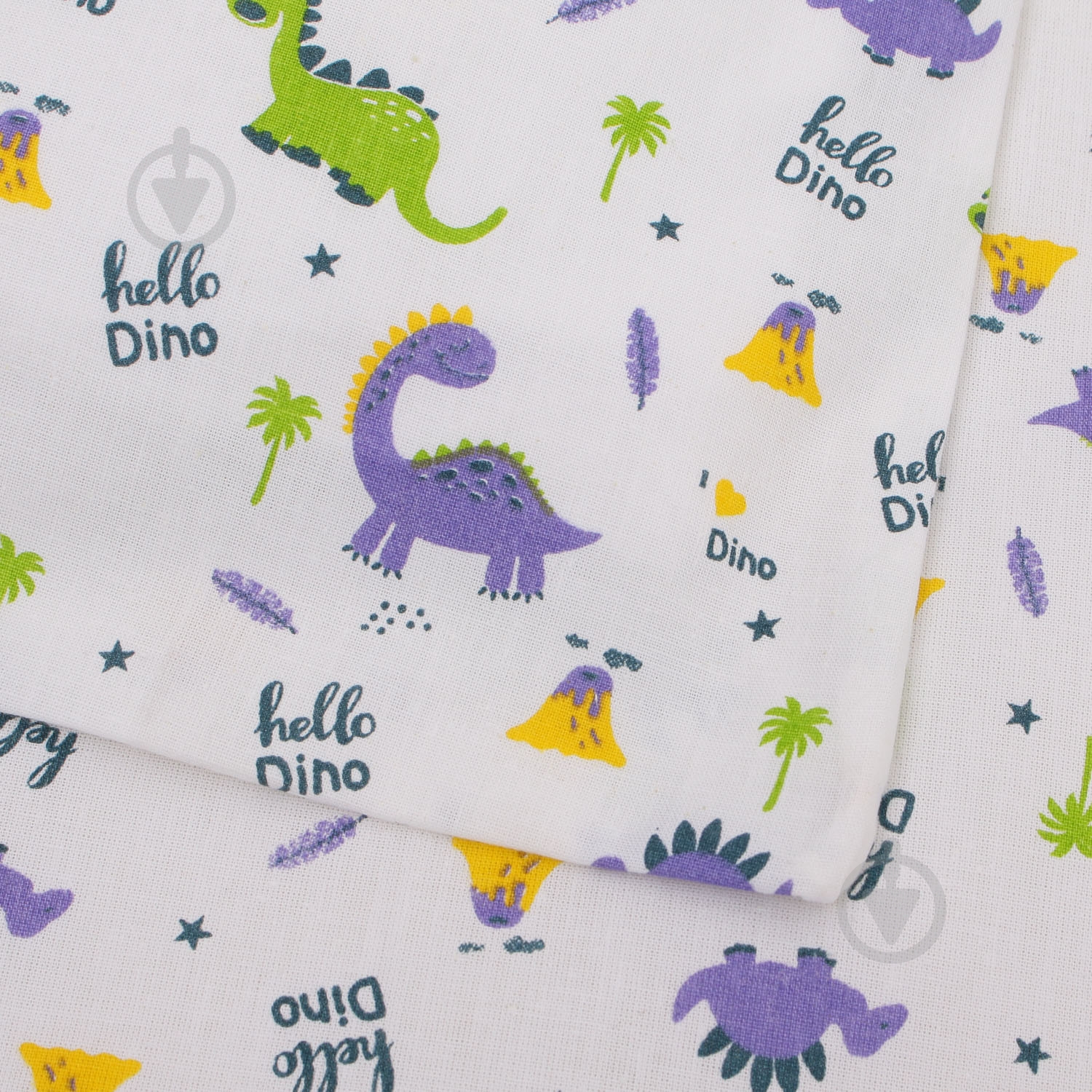 Комплект постельного белья Дино белый с рисунком - фото 2