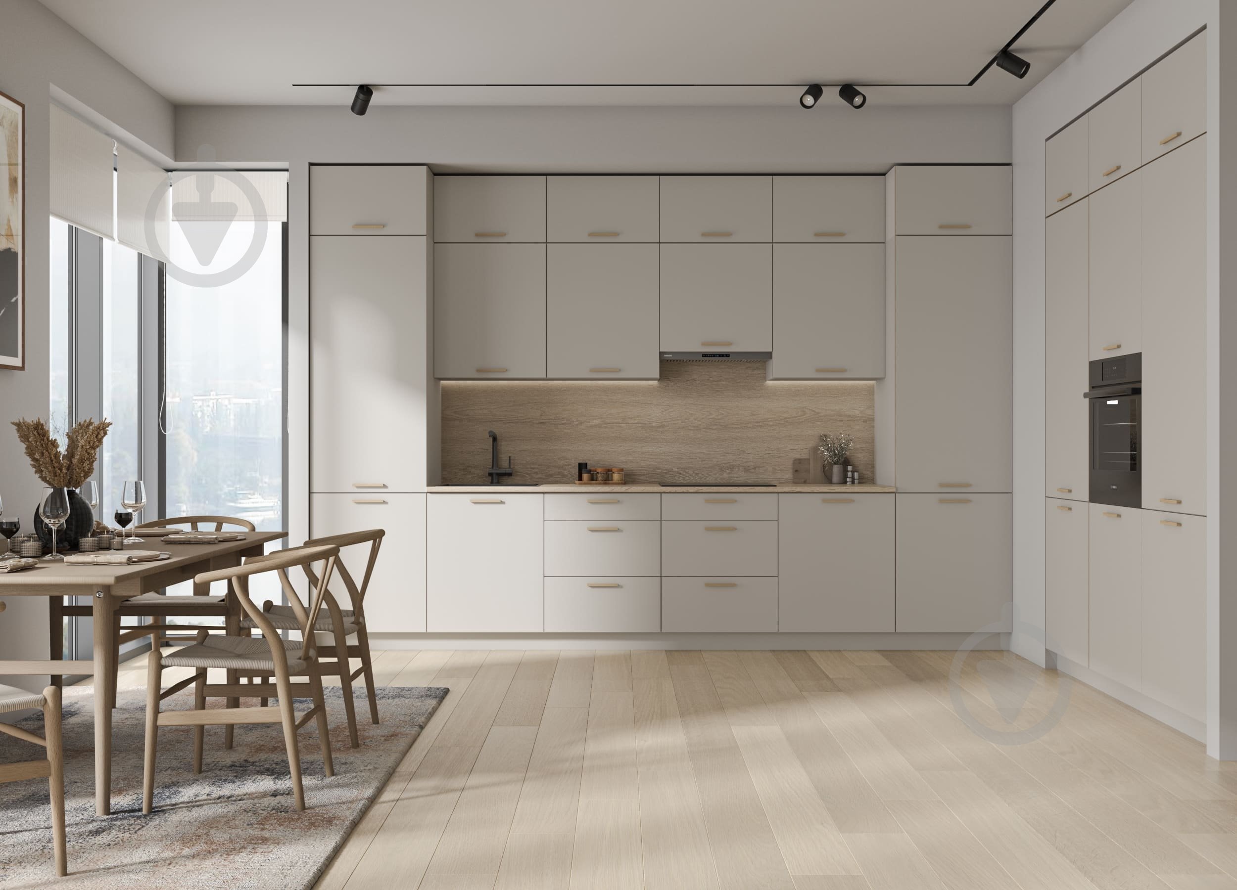 Шафа верхня під витяжку ВВ1 60х58х30 МС Кашемір кашемір/кашемір Грейд - фото 2 Шафа верхня під витяжку ВВ1 60х58х30 МС Кашемір кашемір/кашемір Грейд - фото 2