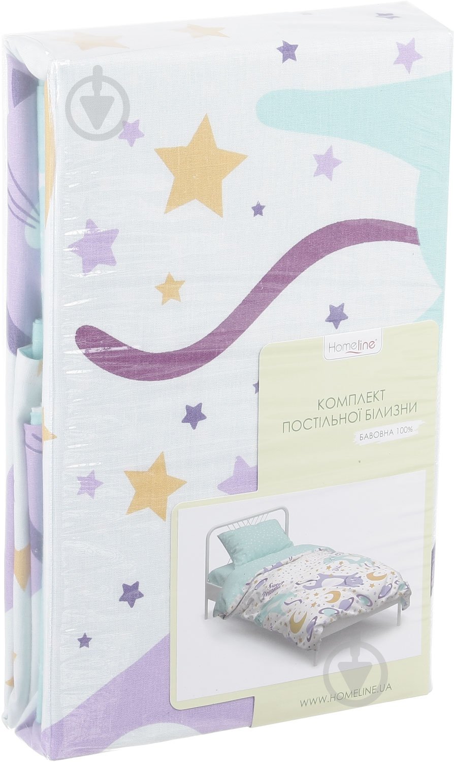 Комплект постельного белья Homeline котики белый с рисунком - фото 4 Комплект постельного белья Homeline котики белый с рисунком - фото 4