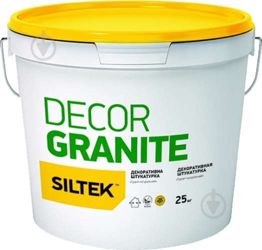 Декоративна штукатурка мозаїчна Siltek DECOR GRANIT 25 кг червоний - фото 1