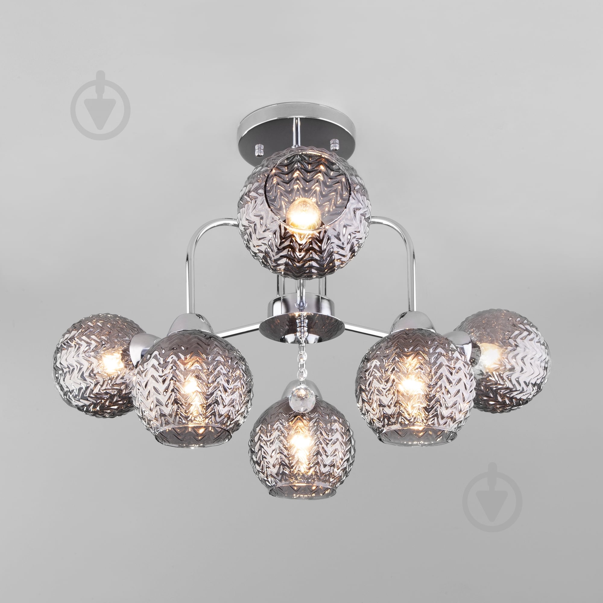 Люстра стельова Strotskis Ottawa 6x40 Вт E27 хром 30175/6 - фото 2