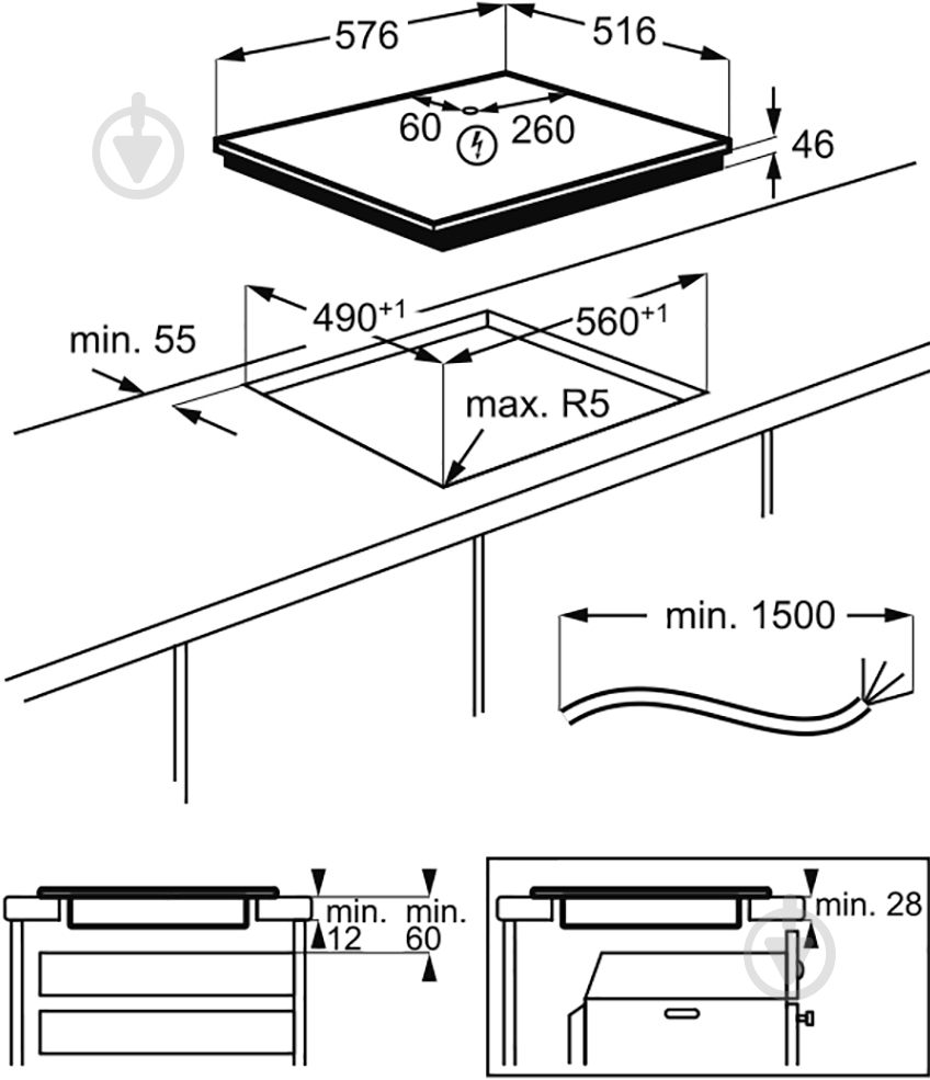 Варильна поверхня індукційна Electrolux IPE6440KXV - фото 3 Варильна поверхня індукційна Electrolux IPE6440KXV - фото 3