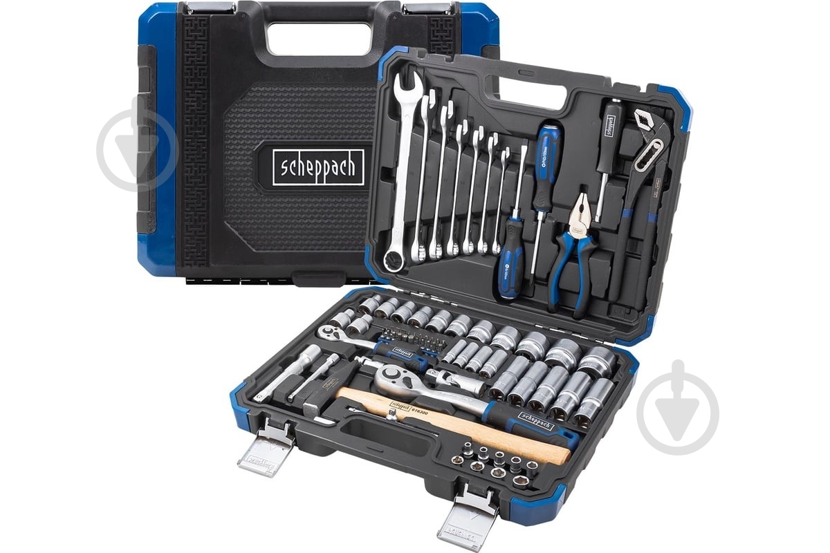 Набор ручного инструмента Scheppach 74 шт. SCH-4742-5 - фото 2 Набор ручного инструмента Scheppach 74 шт. SCH-4742-5 - фото 2