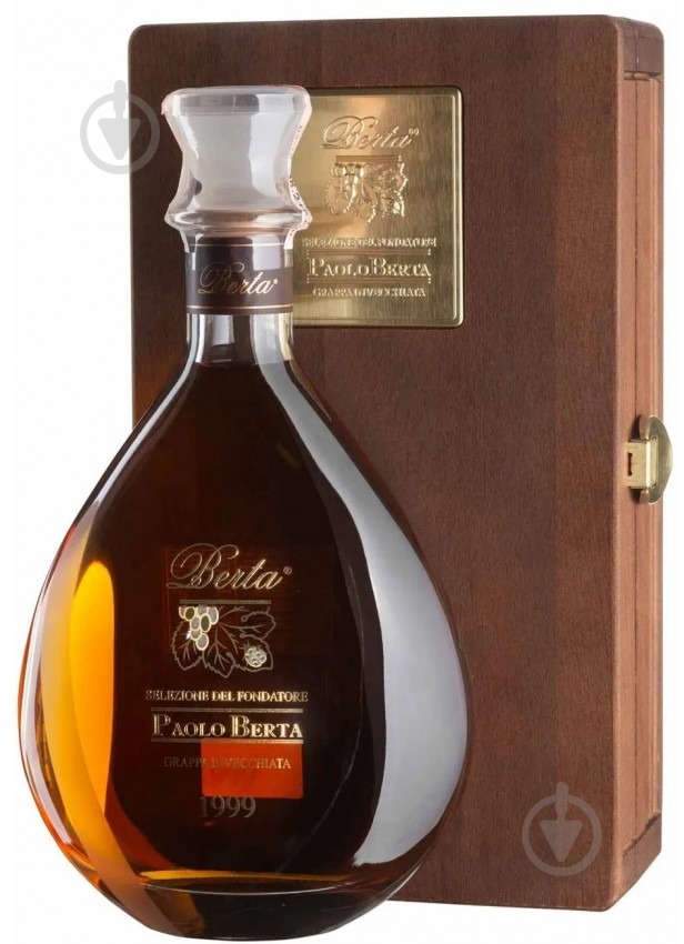 Граппа Berta Selezione del Fondatore 43% 0,7 л - фото 1