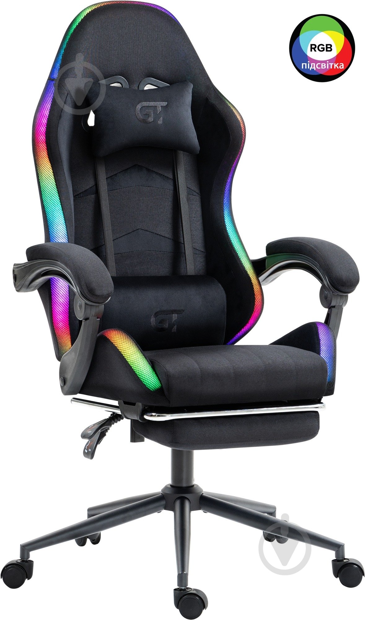 Кресло игровое GT Racer X-2325 Fabric Black L черный - фото 1