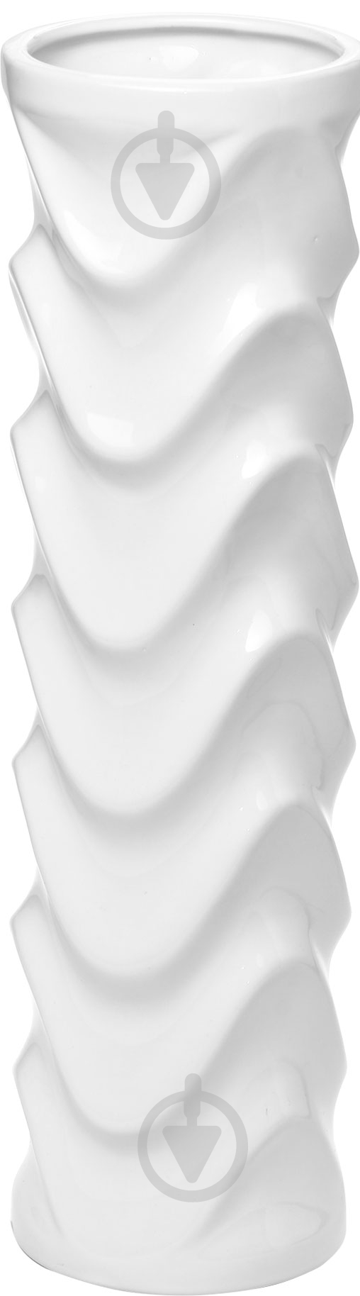 Ваза керамическая 13х45 см 45 см белая 0004 біла - фото 1