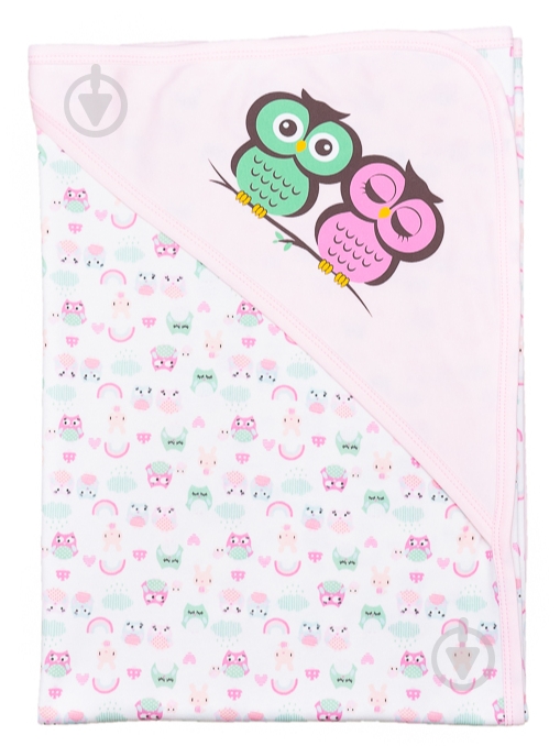 Полотенце-уголок Bambinelli Совенок белый - фото 1