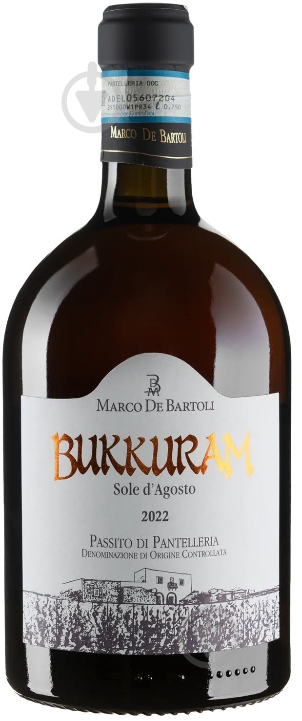 Вино Marco De Bartoli Bukkuram Sole d'Agosto 2022 0,75 л - фото 1 Вино Marco De Bartoli Bukkuram Sole d'Agosto 2022 0,75 л - фото 1