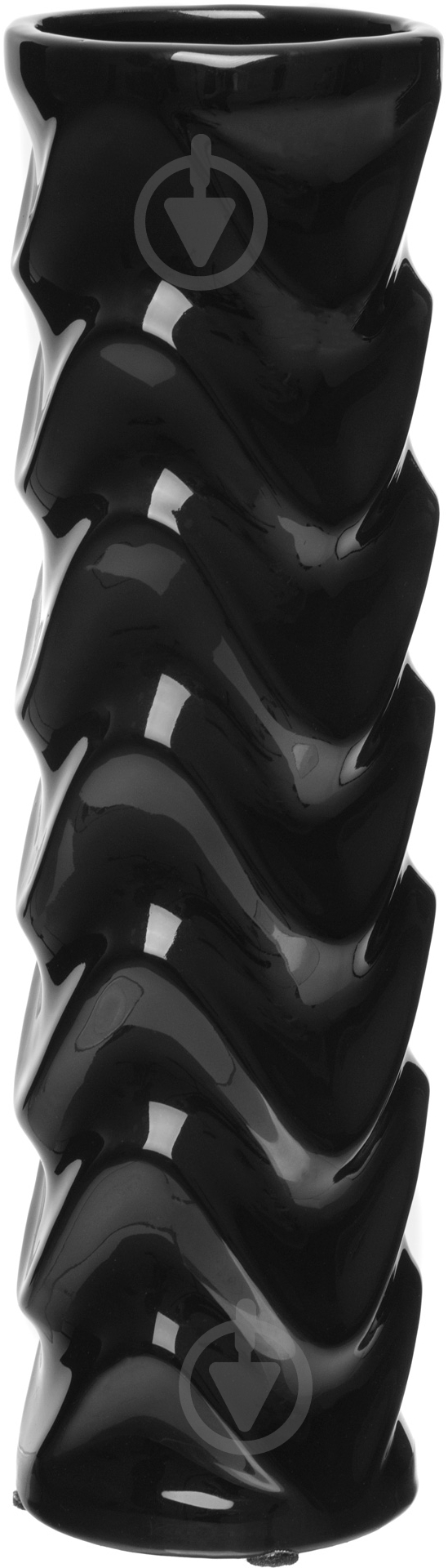 Ваза керамическая Eterna 31х10 см 31 см черная 0005 чорна - фото 1