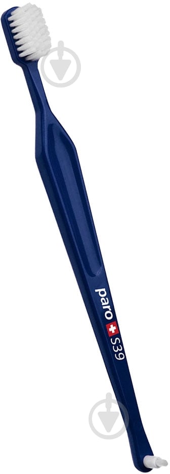 Обычная с монопучковой насадкой Paro toothbrush S39 с монопучковой насадкой синяя 7.715/1 мягкая - фото 1