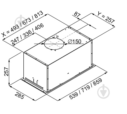 Витяжка Best Chef Loft Box 1100 Black 72 - фото 4 Витяжка Best Chef Loft Box 1100 Black 72 - фото 4