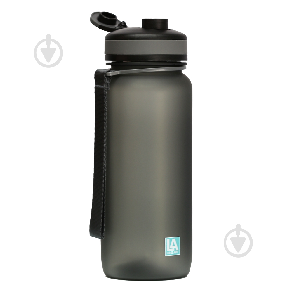 Бутылка для воды Line Art Flores 650 мл серая - фото 2 Бутылка для воды Line Art Flores 650 мл серая - фото 2
