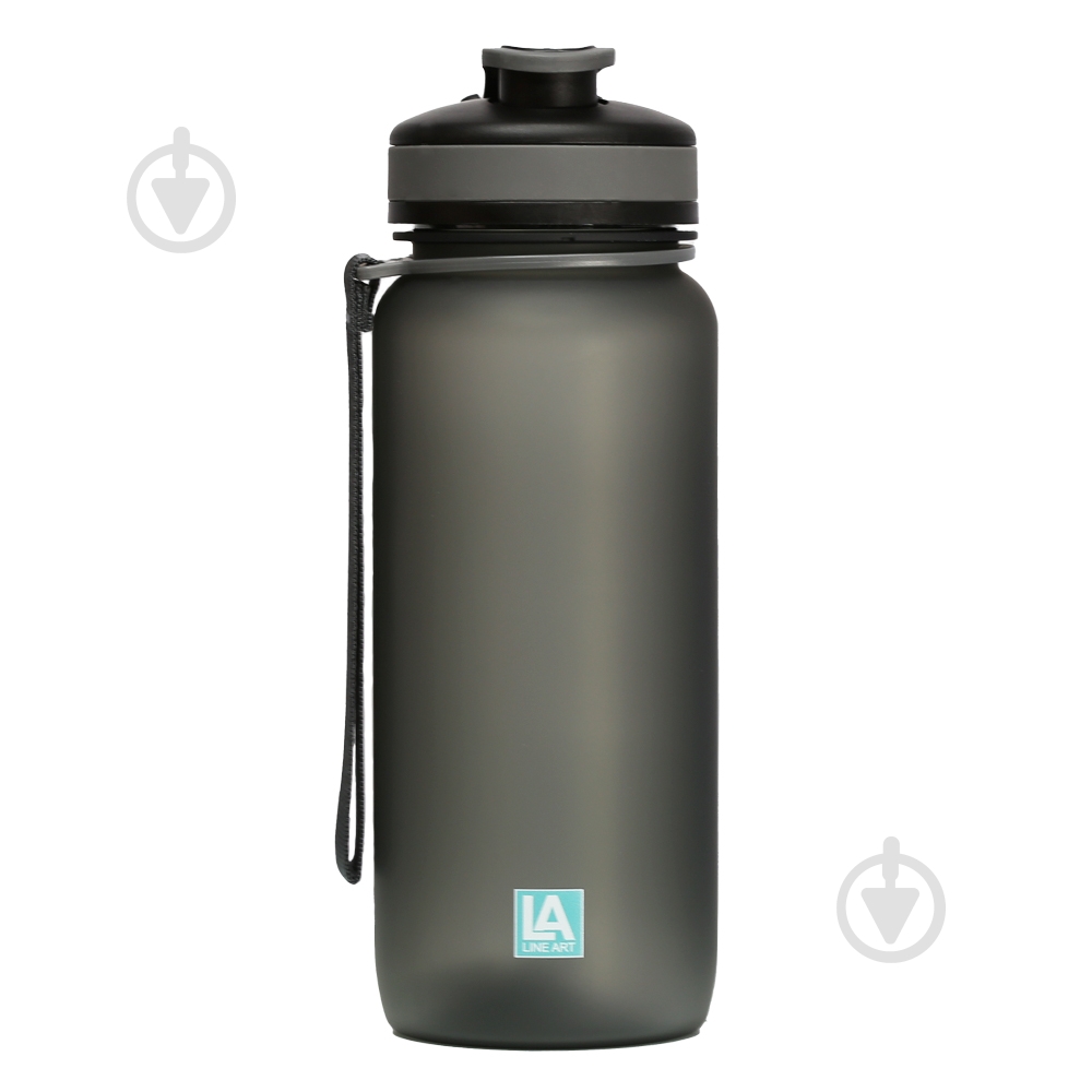 Бутылка для воды Line Art Flores 650 мл серая - фото 3 Бутылка для воды Line Art Flores 650 мл серая - фото 3