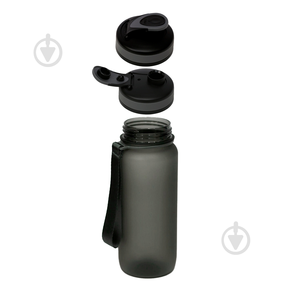 Бутылка для воды Line Art Flores 650 мл серая - фото 5 Бутылка для воды Line Art Flores 650 мл серая - фото 5