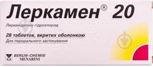 Леркамен №28 (14х2) таблетки 20 мг - фото 1 Леркамен №28 (14х2) таблетки 20 мг - фото 1