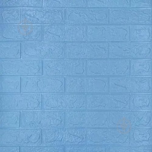 Панель самоклеющаяся Sticker Wall кирпич 700x770x3 мм голубой (005-3) - фото 1 Панель самоклеющаяся Sticker Wall кирпич 700x770x3 мм голубой (005-3) - фото 1