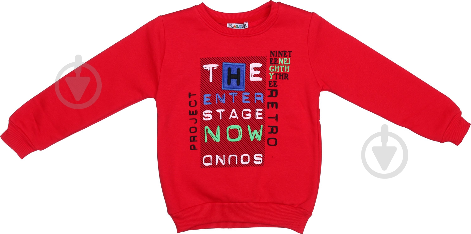 Свитшот для мальчика ALG р.110 красный 221453 - фото 2 Свитшот для мальчика ALG р.110 красный 221453 - фото 2