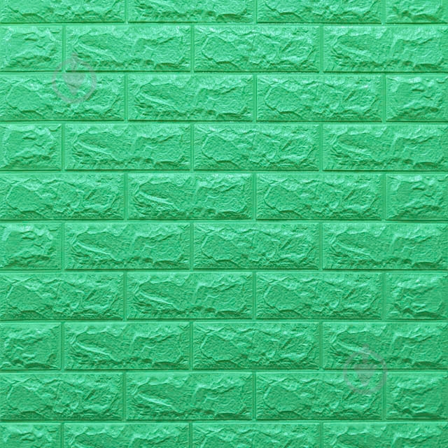 Панель самоклеющаяся Sticker Wall кирпич 700x770x3 мм мятный 012-3 (SW-00000233) - фото 1