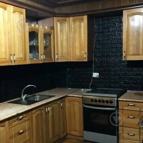 Панель самоклеющаяся Sticker Wall кирпич 700x770x3 мм черный (19-3) - фото 3