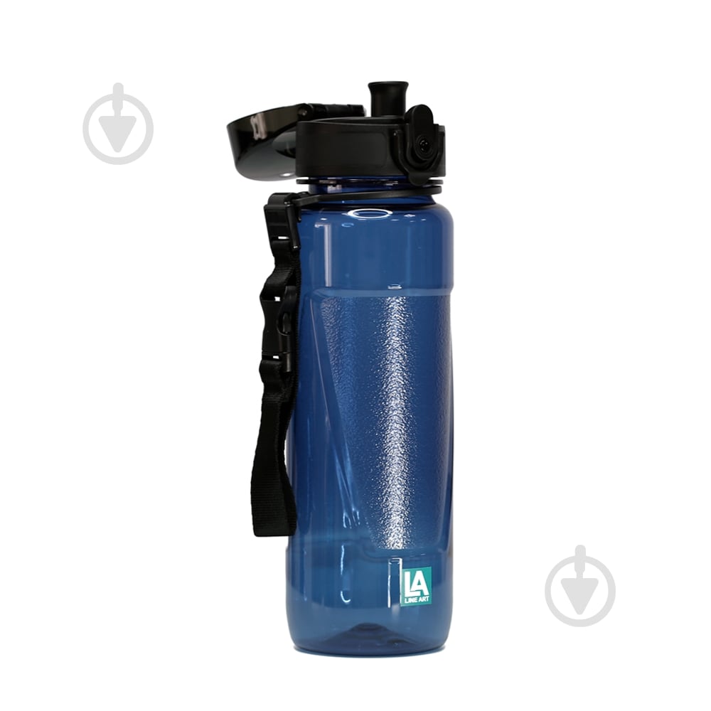 Бутылка для воды Line Art Lens 600 мл темно-синяя - фото 3