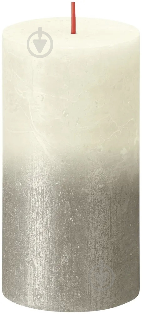 Свеча 130/68 серебристо-белый Bolsius - фото 1