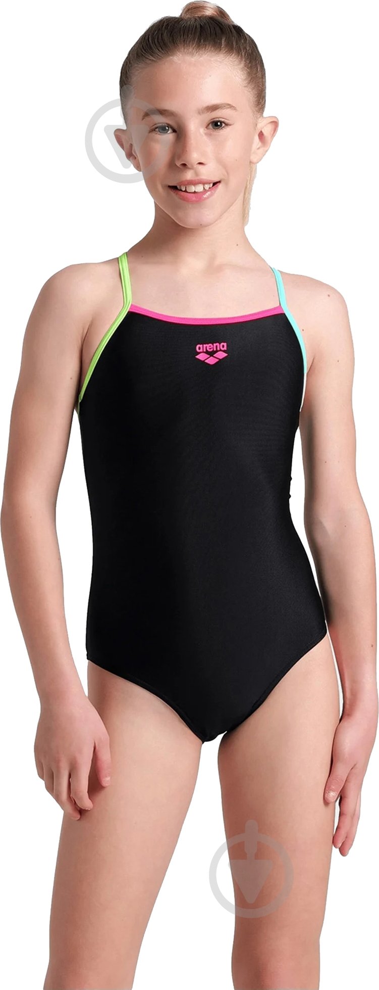 Купальник Arena SWIMSUIT LIGHT DROP SOLID 005919-569 р.128 черный - фото 1