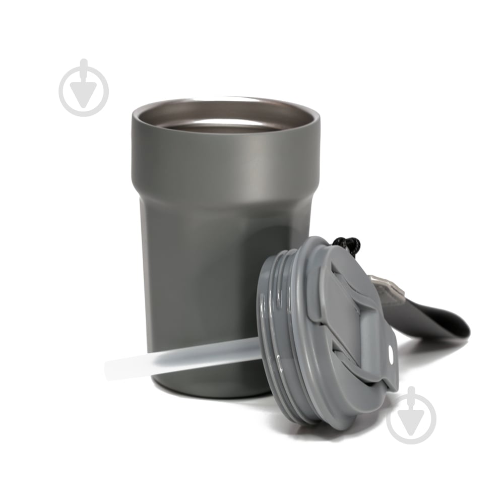 Термокружка Line Art Comfy 380 мл серая - фото 4 Термокружка Line Art Comfy 380 мл серая - фото 4