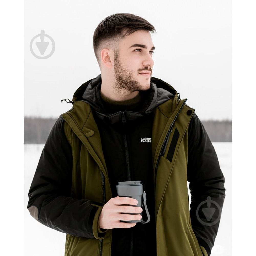 Термокружка Line Art Comfy 380 мл серая - фото 7 Термокружка Line Art Comfy 380 мл серая - фото 7