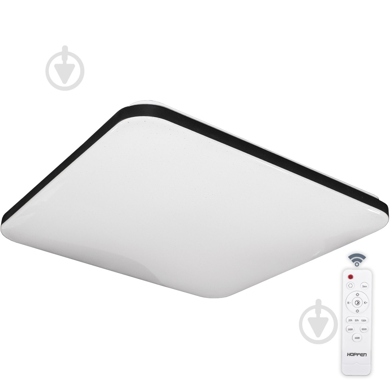 Світильник світлодіодний Accento lighting Shine S пульт ДК 100 Вт білий із чорним 3000-6000 К - фото 1