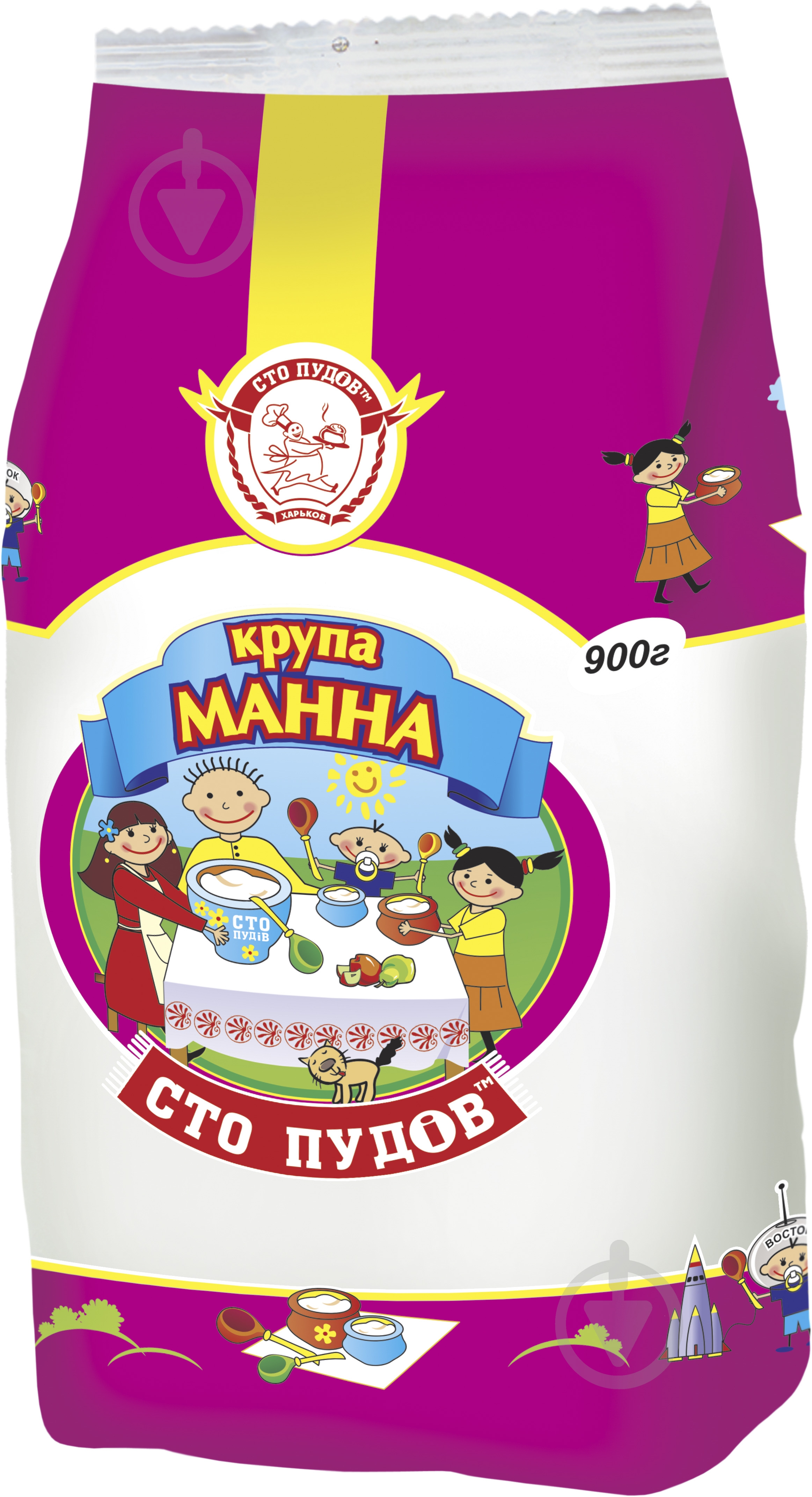 Крупа манная Сто пудов 900 г - фото 1