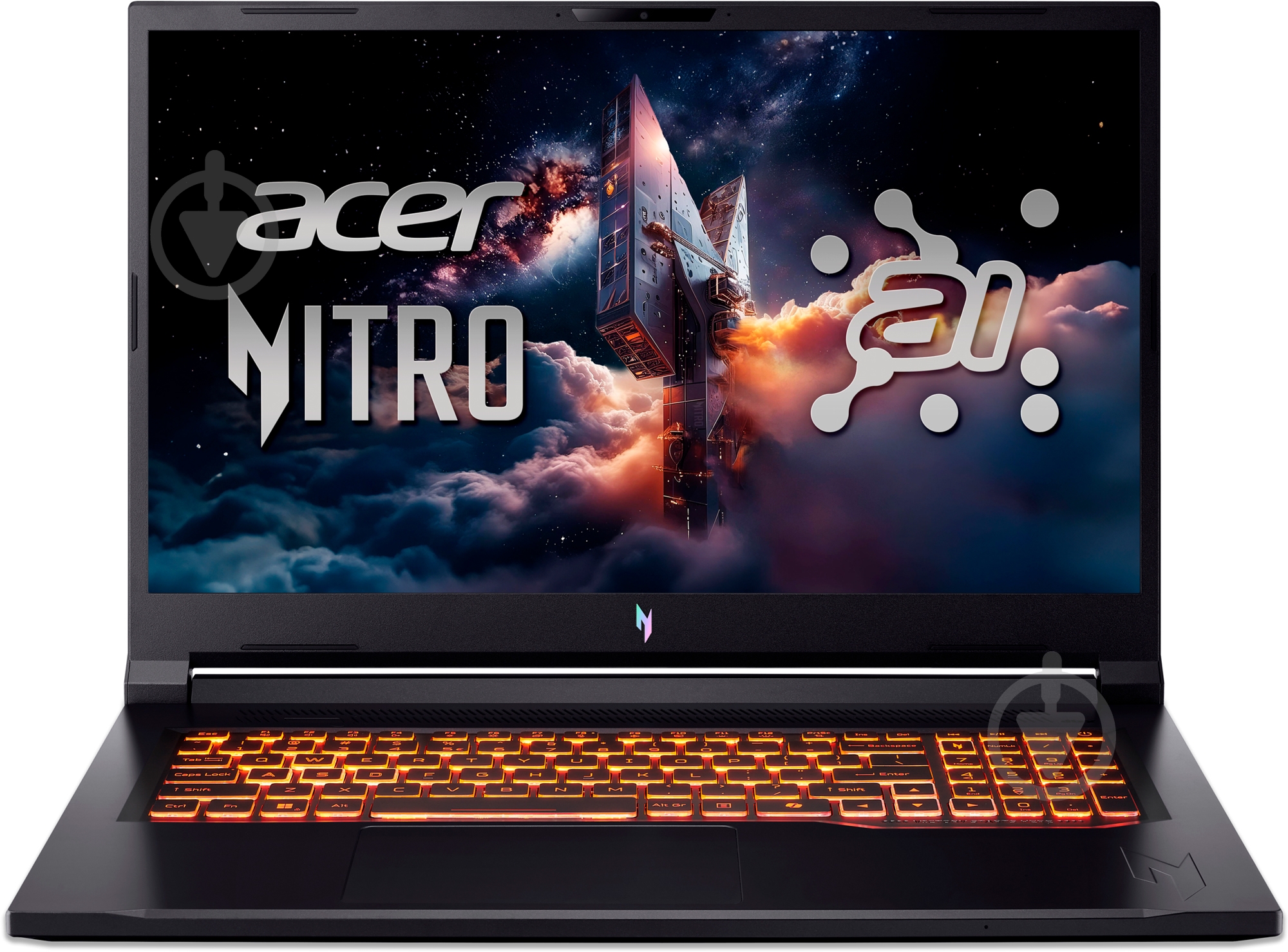 Ноутбук Acer Nitro V 17 AI ANV17-61-R3YH 17,3" (NH.QWKEU.002) obsidian black - фото 1 Ноутбук Acer Nitro V 17 AI ANV17-61-R3YH 17,3" (NH.QWKEU.002) obsidian black - фото 1