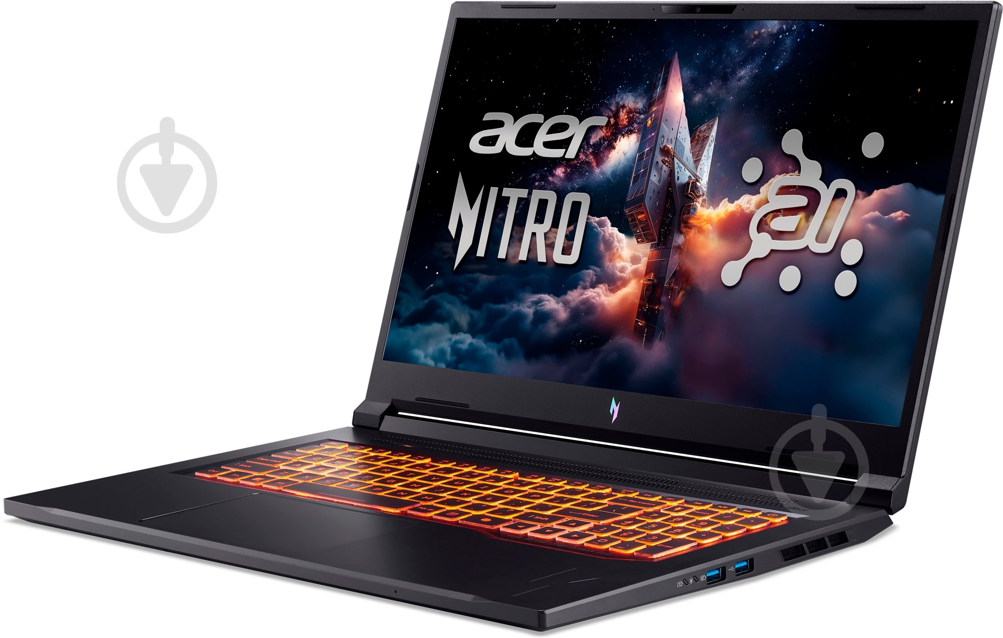 Ноутбук Acer Nitro V 17 AI ANV17-61-R3YH 17,3" (NH.QWKEU.002) obsidian black - фото 2 Ноутбук Acer Nitro V 17 AI ANV17-61-R3YH 17,3" (NH.QWKEU.002) obsidian black - фото 2