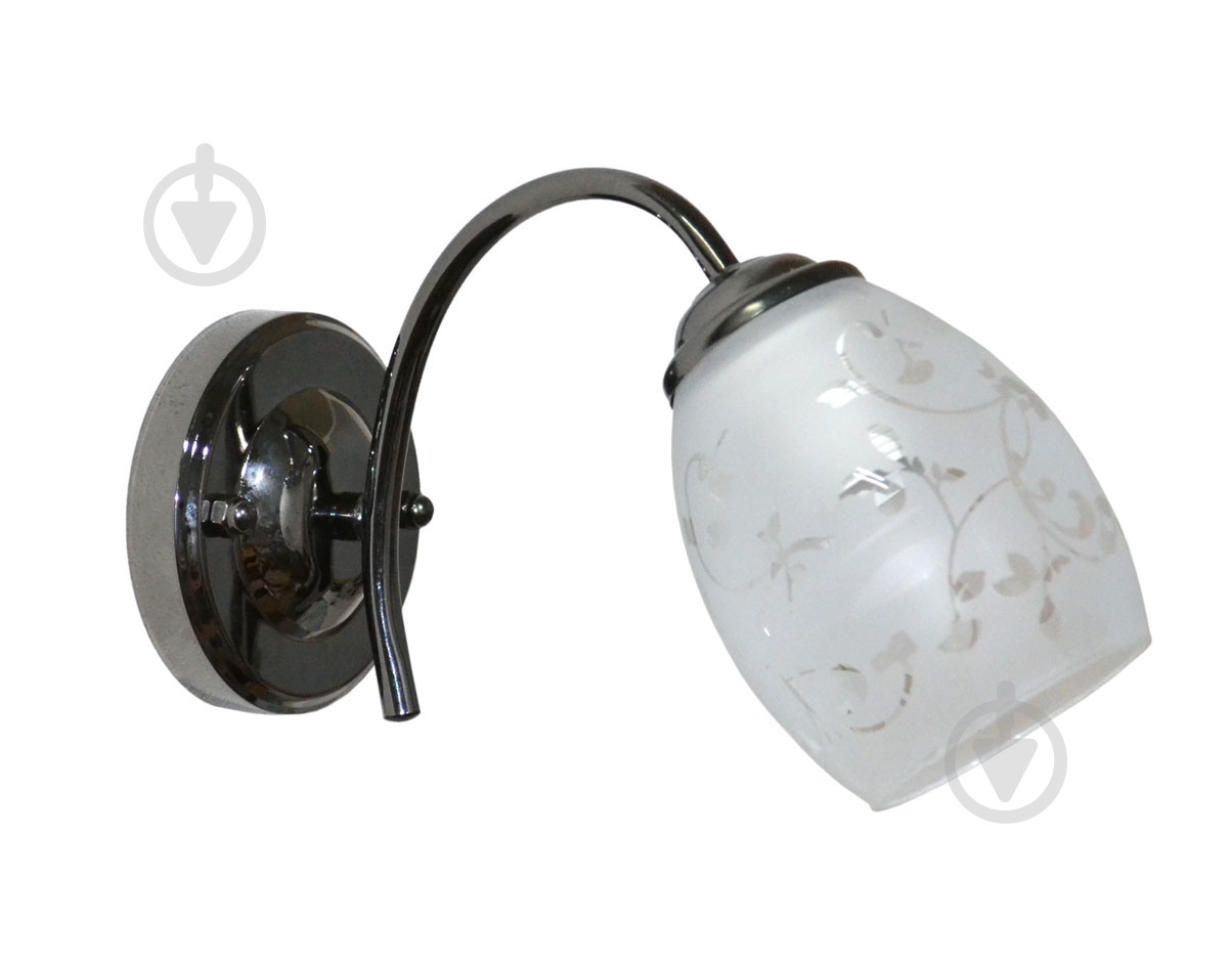 Бра Геотон C296-1А 1x60 Вт E27 черный хром 48809 - фото 1