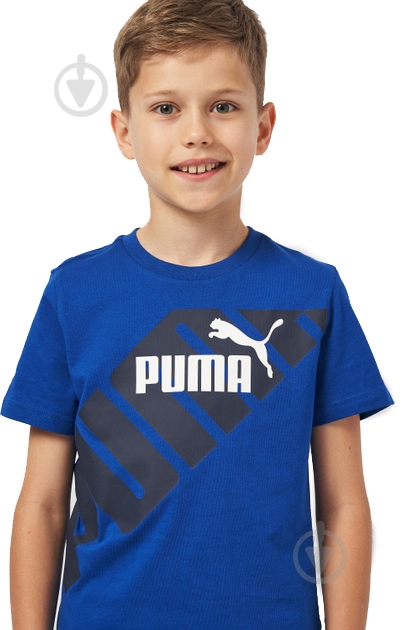 Футболка Puma POWER Graphic Tee 67925414 р.164 синий - фото 3