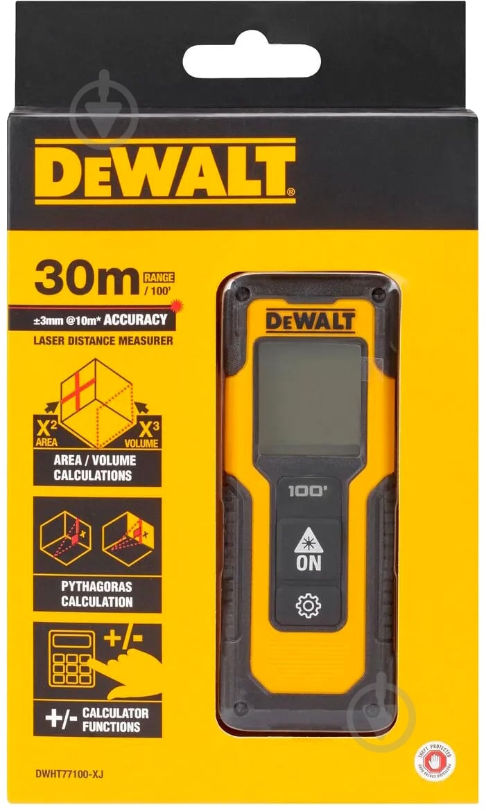 Дальномер лазерный DeWalt DWHT77100 - фото 4