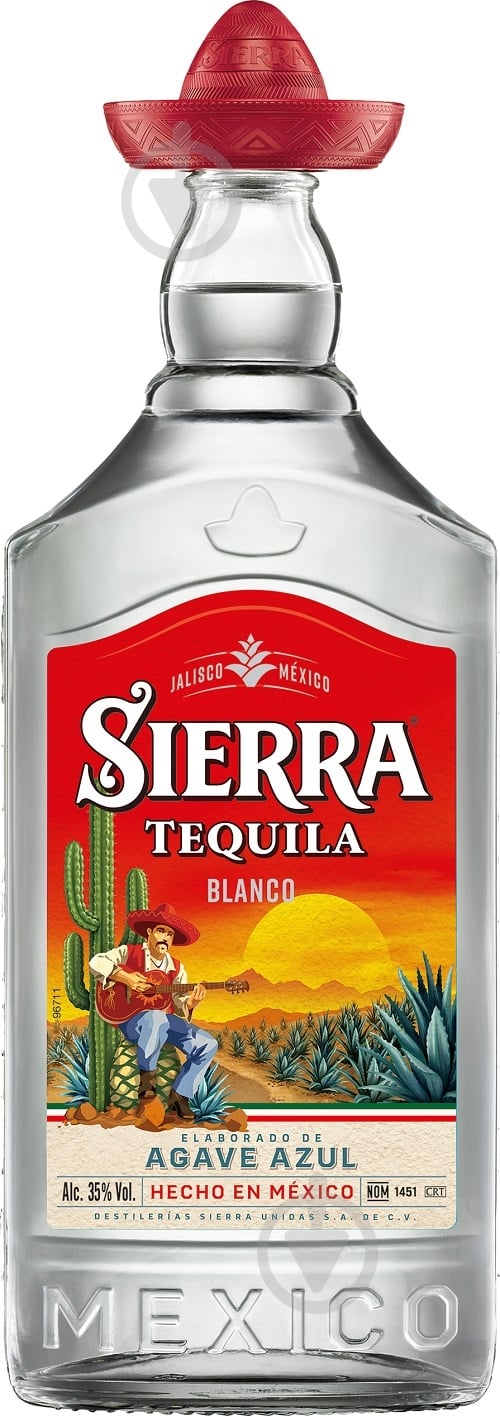 Текила Sierra Бланко 1 л 35% - фото 1