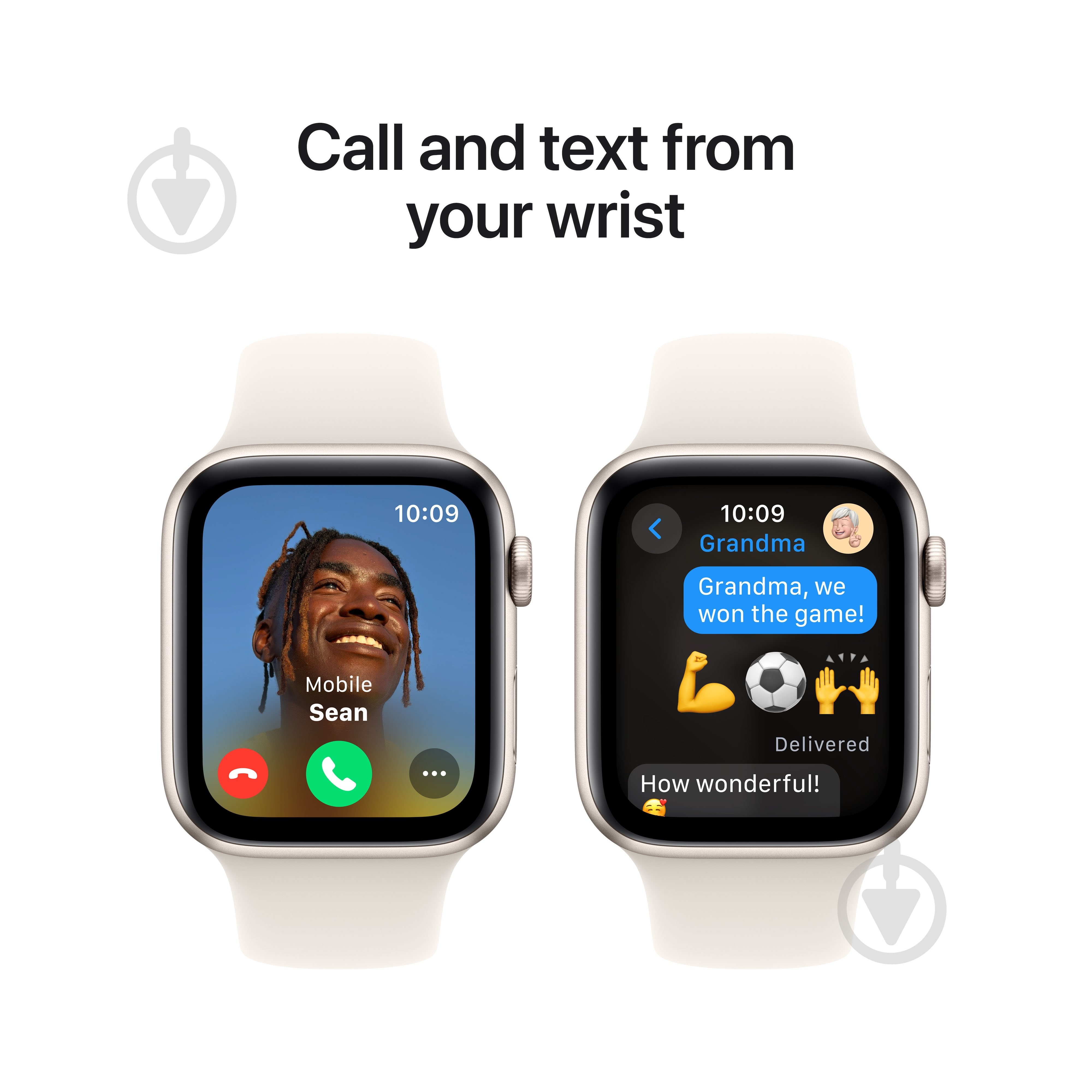 Смарт-годинник Apple Watch SE GPS 40mm starlight aluminium Case with Starlight Sport Band — M/L (MXEG3QH/A) - фото 4