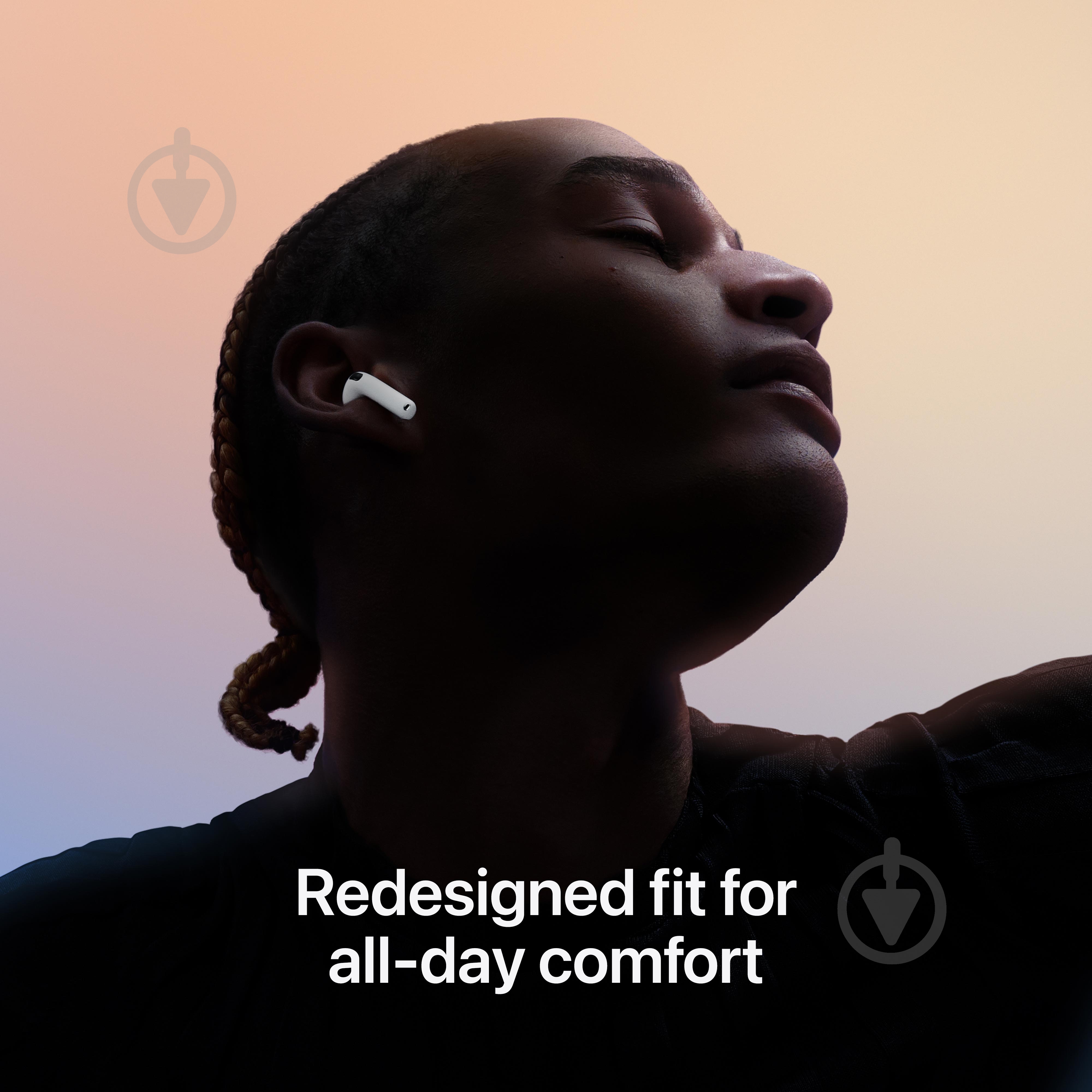 Навушники Apple AirPods 4 white (MXP63ZE/A) - фото 3