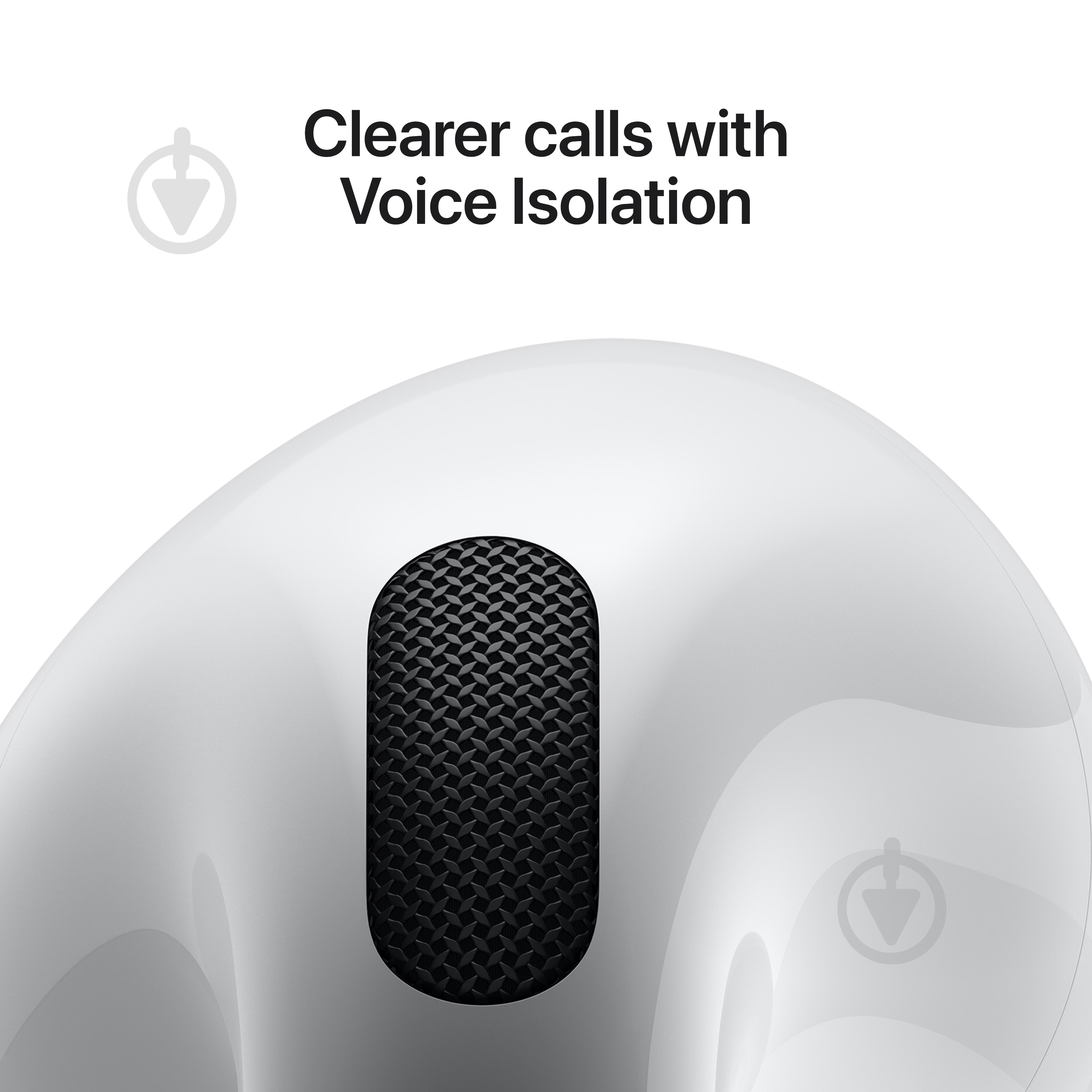 Навушники Apple AirPods 4 white (MXP63ZE/A) - фото 5