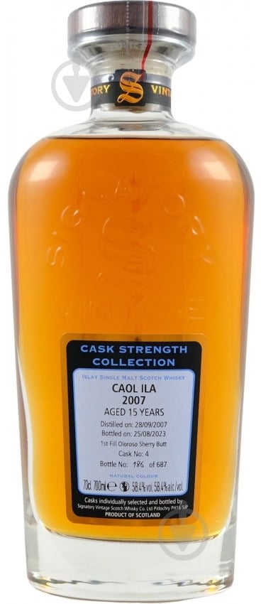 Виски Signatory Caol Ila Cask Strength 0,7 л - фото 1 Виски Signatory Caol Ila Cask Strength 0,7 л - фото 1