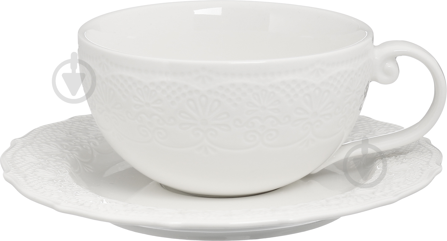 Чашка с блюдцем Krauff Irish Lacy Collection 250 мл - фото 1
