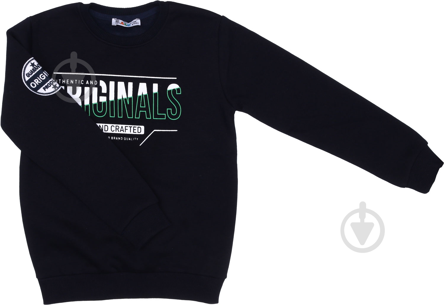 Свитшот для мальчика ALG р.128 черный 321462 - фото 1 Свитшот для мальчика ALG р.128 черный 321462 - фото 1