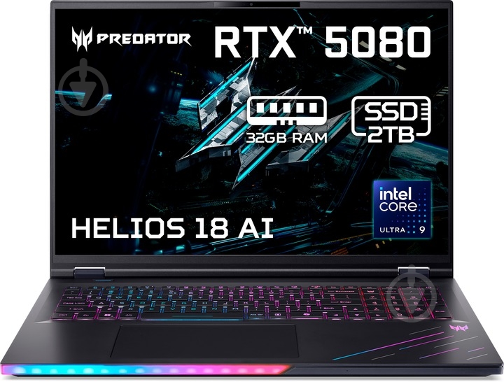 Ноутбук Acer Predator Helios 18 AI PH18-73-92ES 18" (NH.QVYEU.008) abyssal black - фото 1